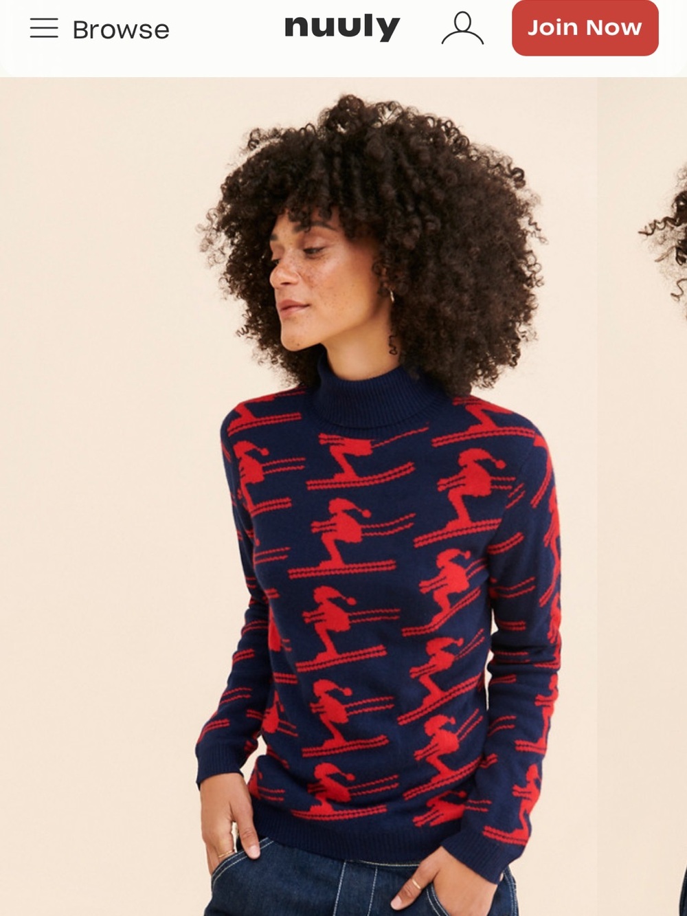 Jumper 1234 all over ski sweater